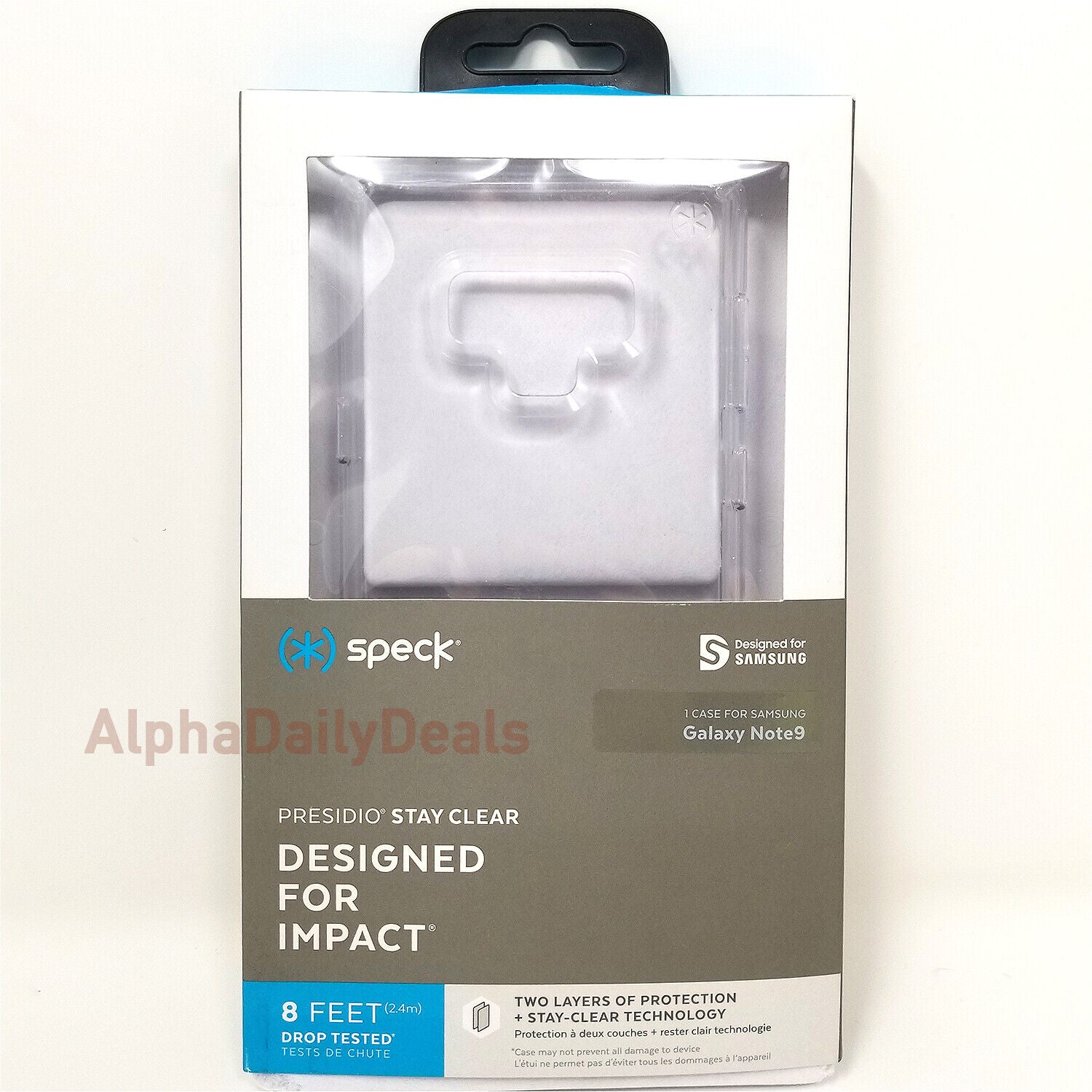 Speck Samsung Galaxy Note9 Clear Slim Protective Case Presidio Drop Impact