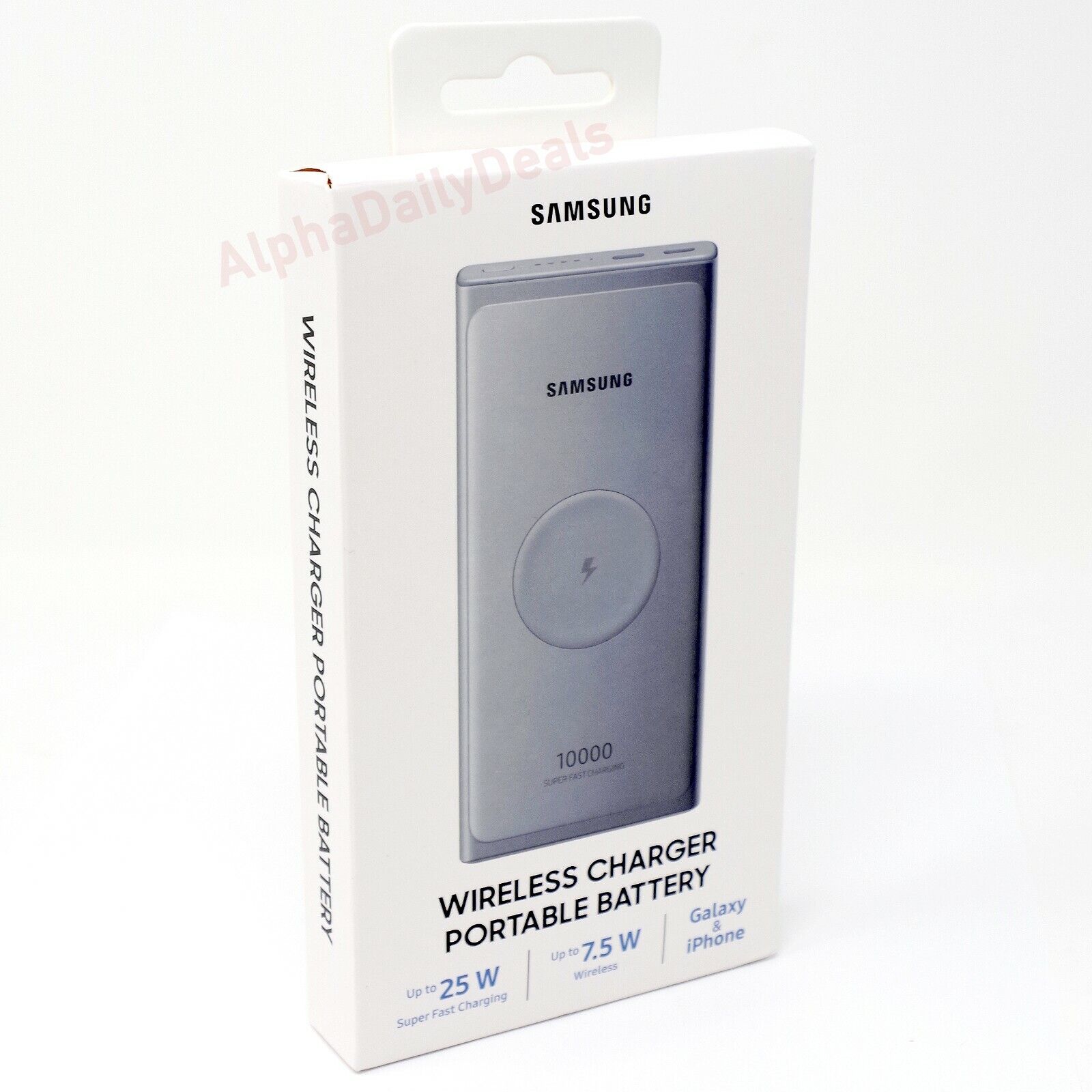 Samsung 25W Super Fast Qi Wireless Portable Charger for Galaxy Watch iPhone