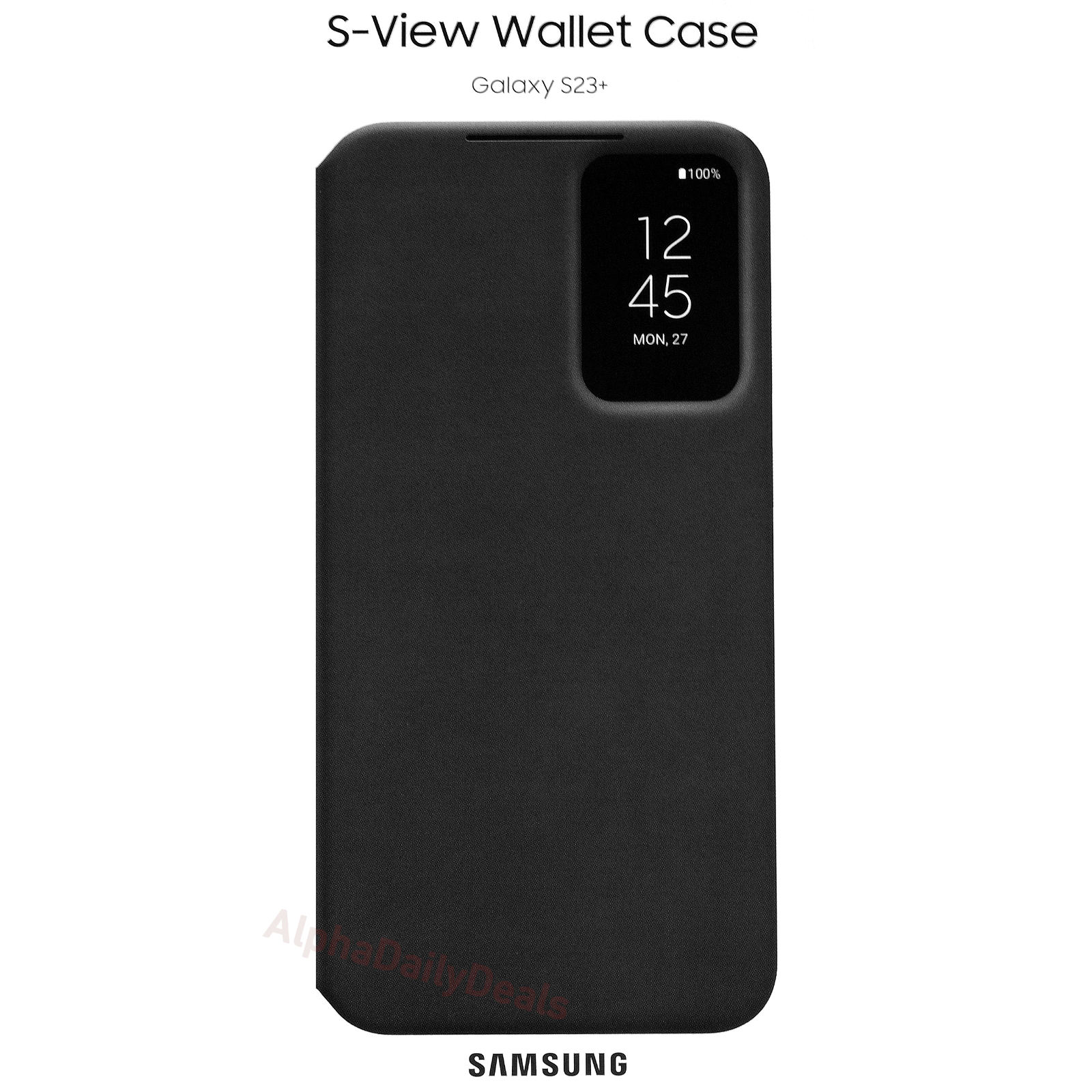 Original Samsung Galaxy S23+ S-View Wallet Folio Case Black