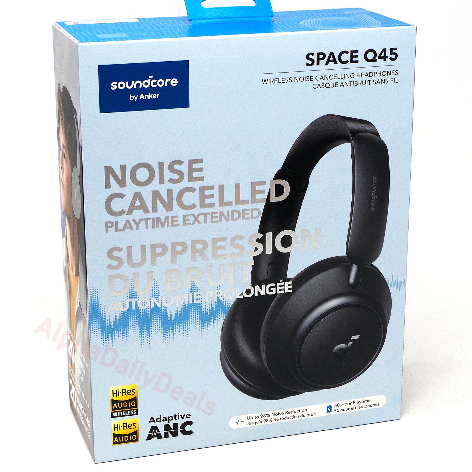 Soundcore Anker Space Q45 Wireless ANC Over Ear Headphones Black