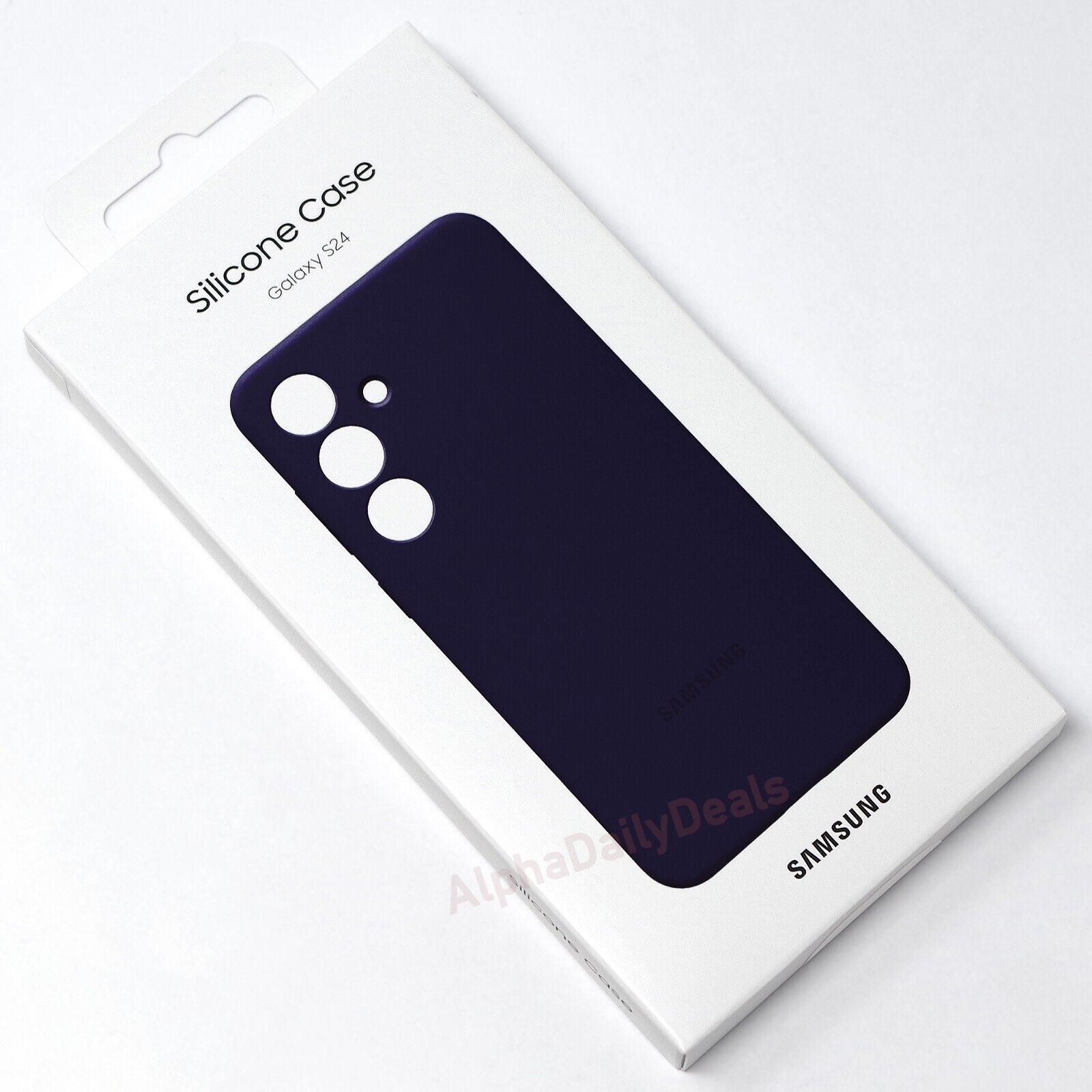 Genuine OEM Samsung Silicone Slim Case for Galaxy S24 Dark Violet
