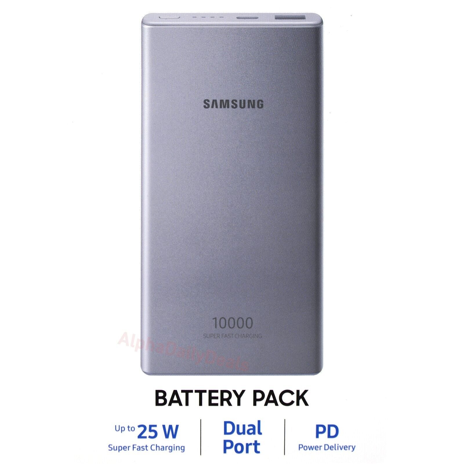 NEW Samsung 25W Super Fast Charging Battery Power Pack 10000 mAh Silver