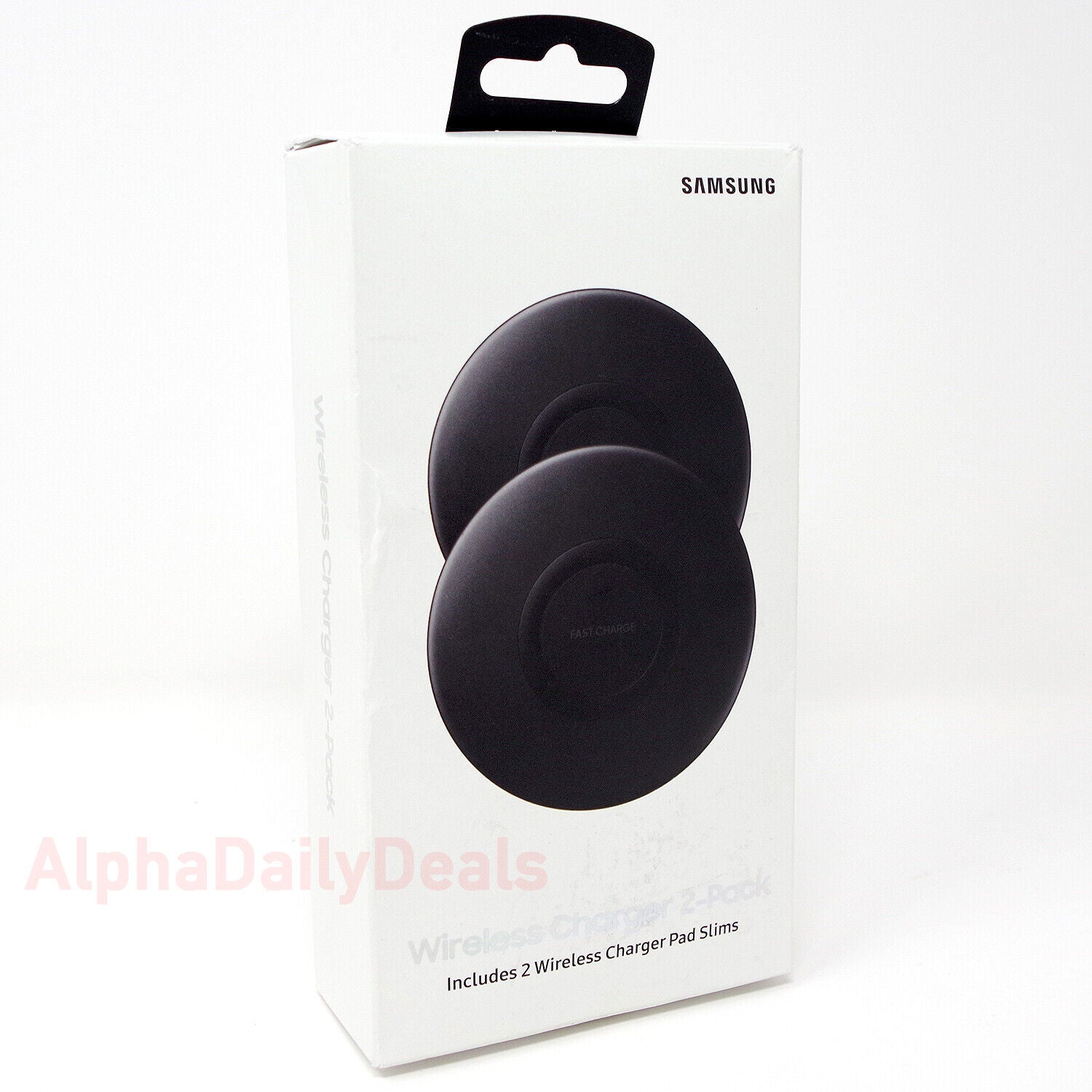 NEW 2-Pack Samsung Wireless Fast Charger Stand Pad Slims Qi Certified