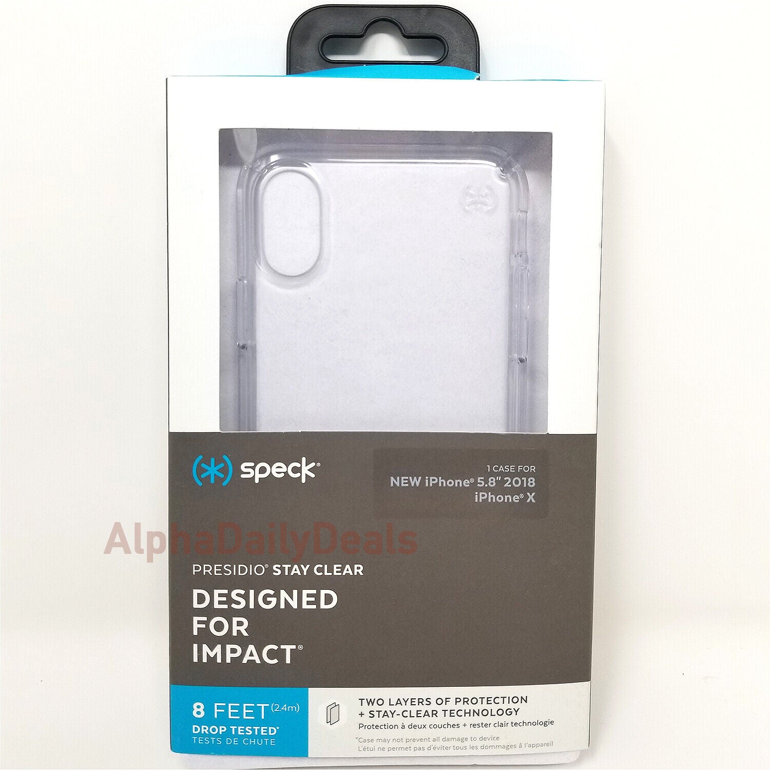 Speck Presidio Clear Protective Case for Apple iPhone XS X
