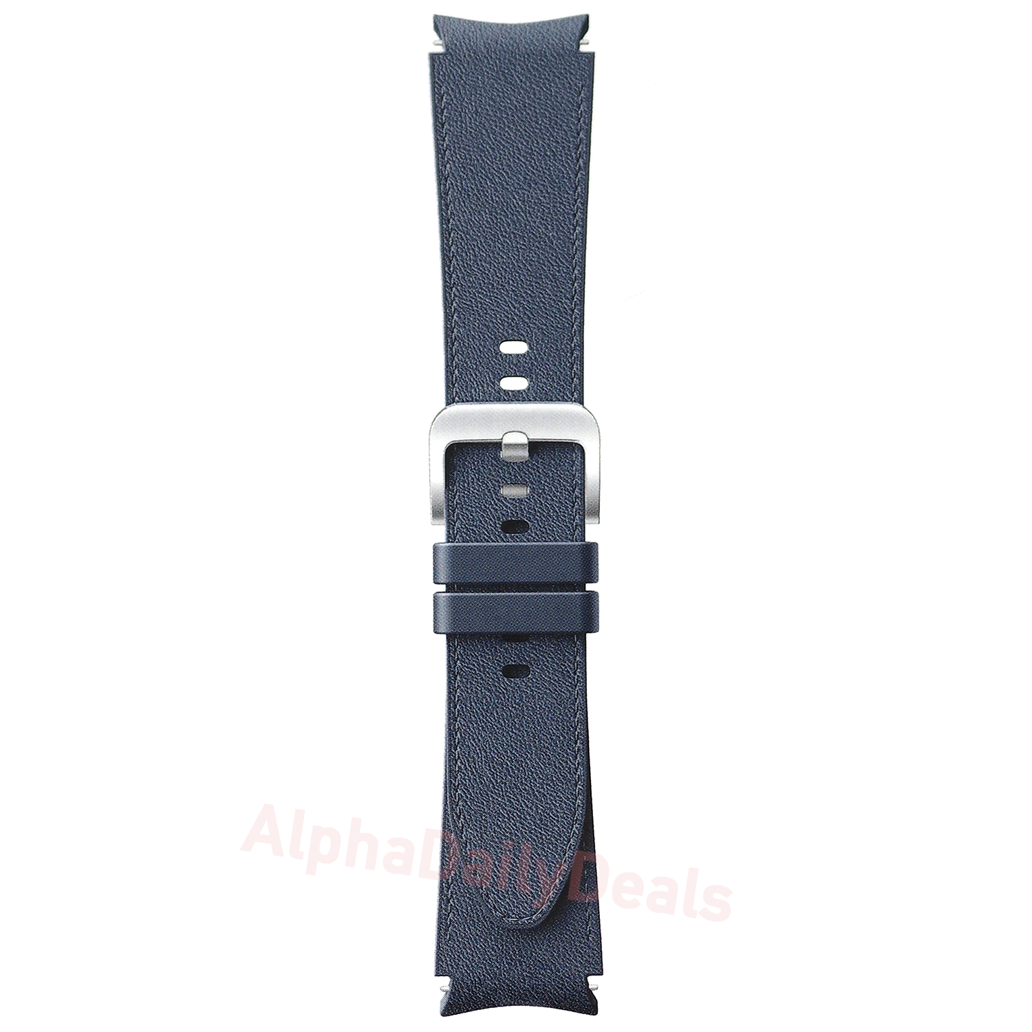 Genuine Samsung Galaxy Watch 4 5 Pro 6 Hybrid Navy Leather Band Strap 20mm S M