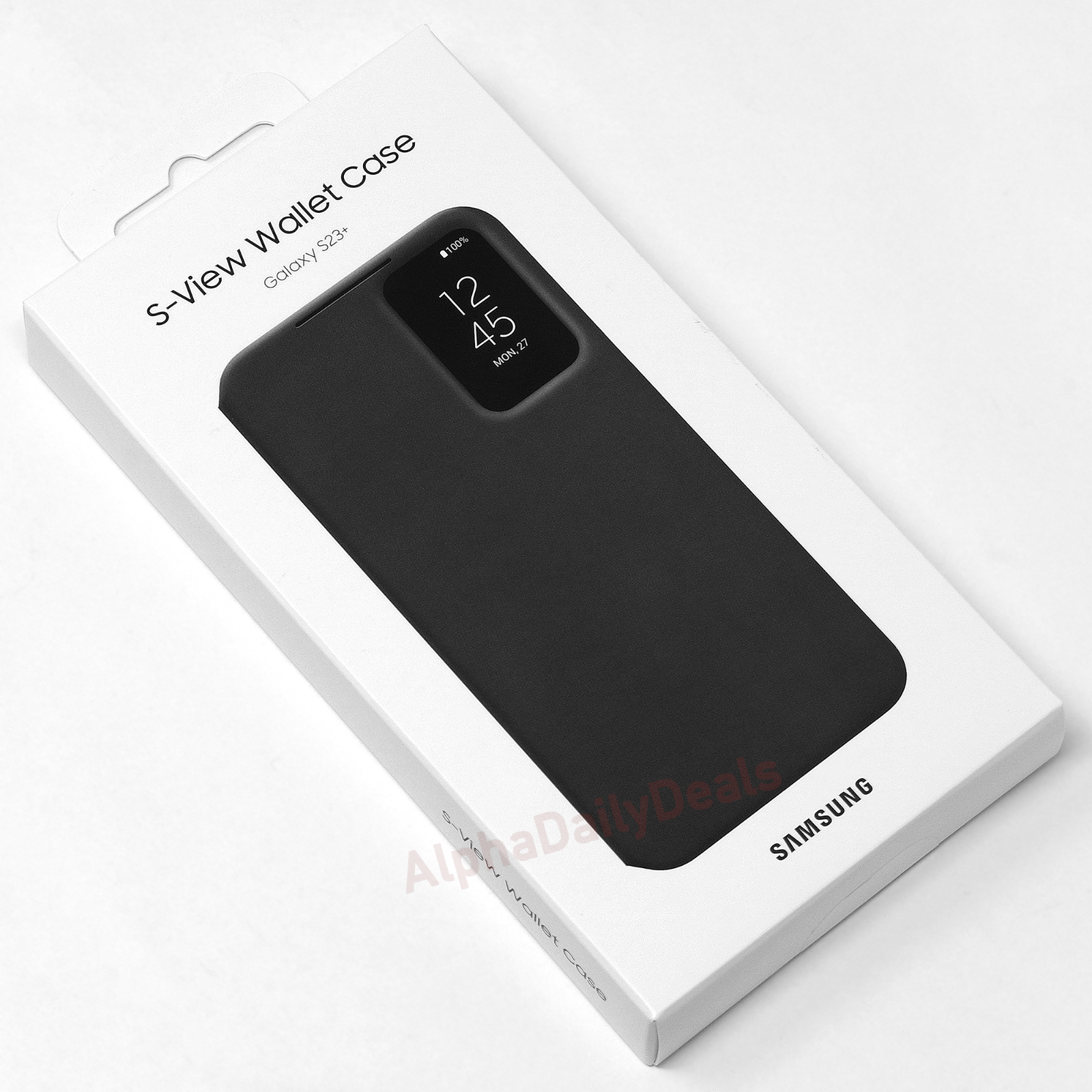 Original Samsung Galaxy S23+ S-View Wallet Folio Case Black