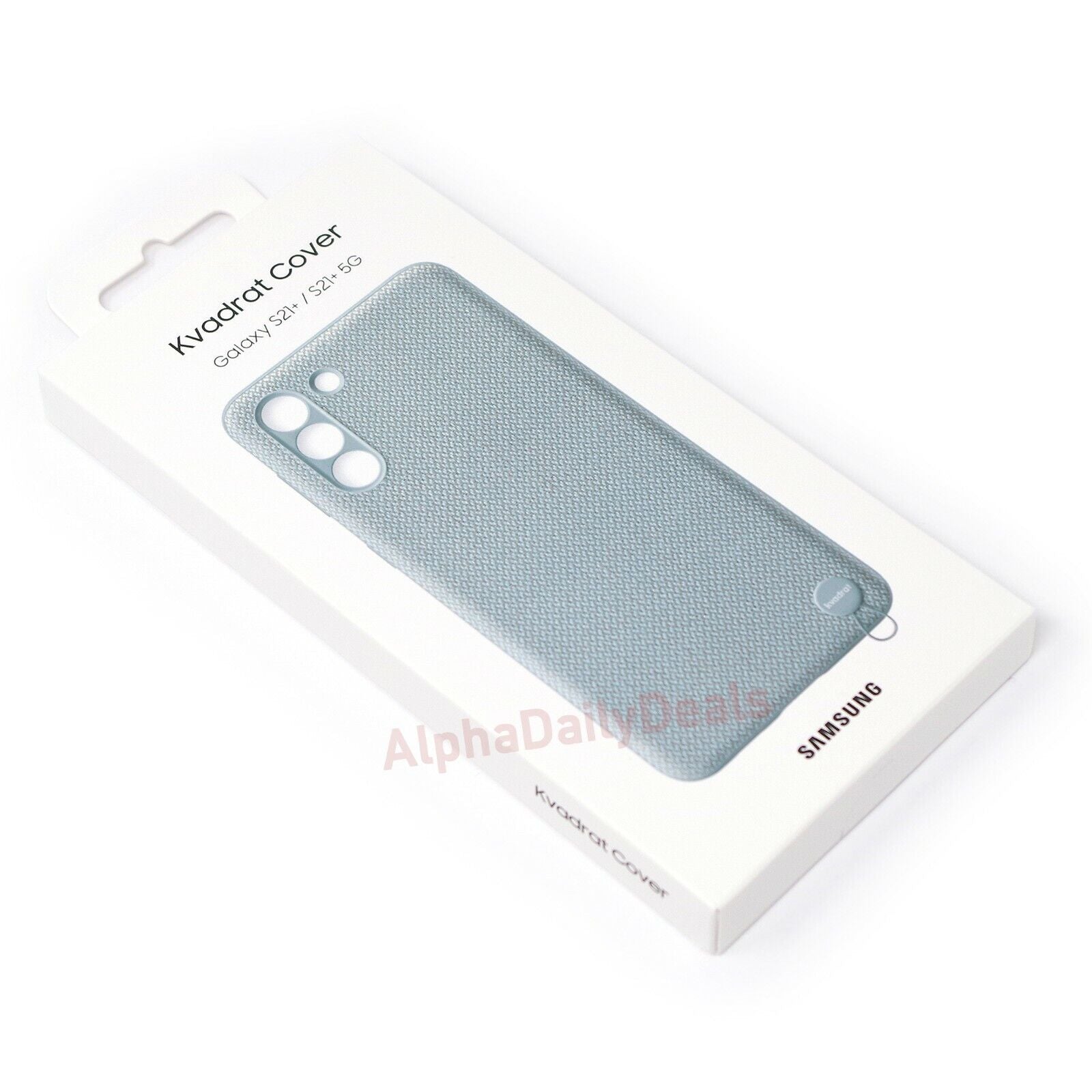 Genuine OEM Samsung Galaxy S21+ 5G Case Kvadrat Back Cover Mint Gray