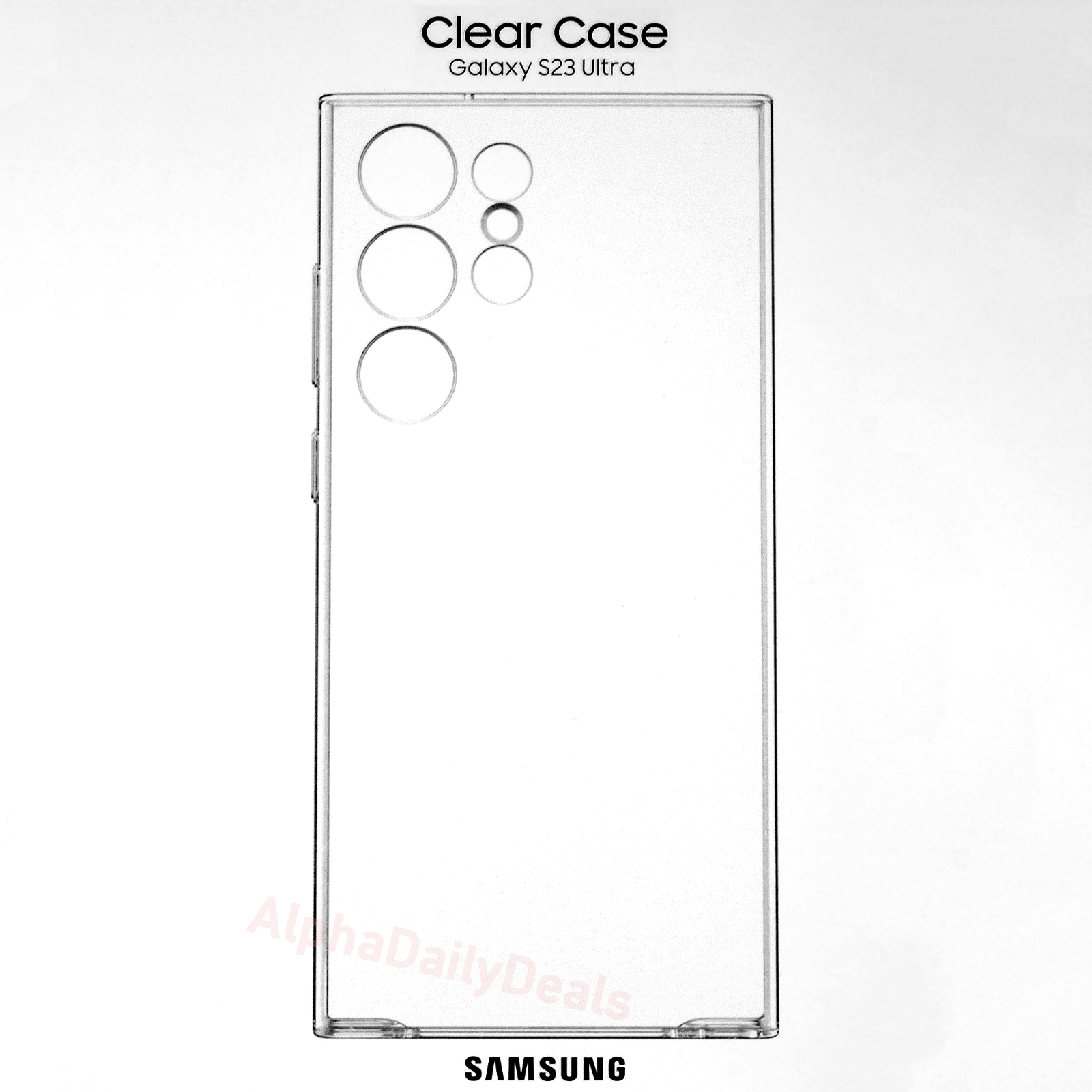 Genuine OEM Samsung Galaxy S23 Ultra Clear Slim Case