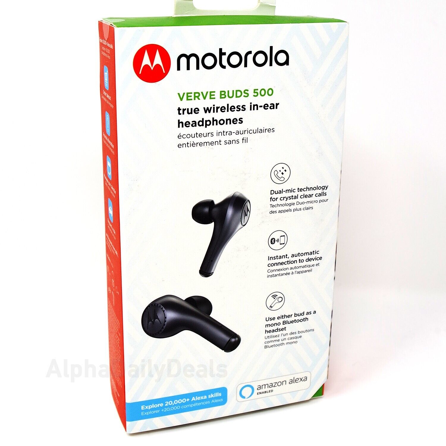 Motorola Verve Buds 500 True Wireless Bluetooth In-Ear Earbuds Headphones Black