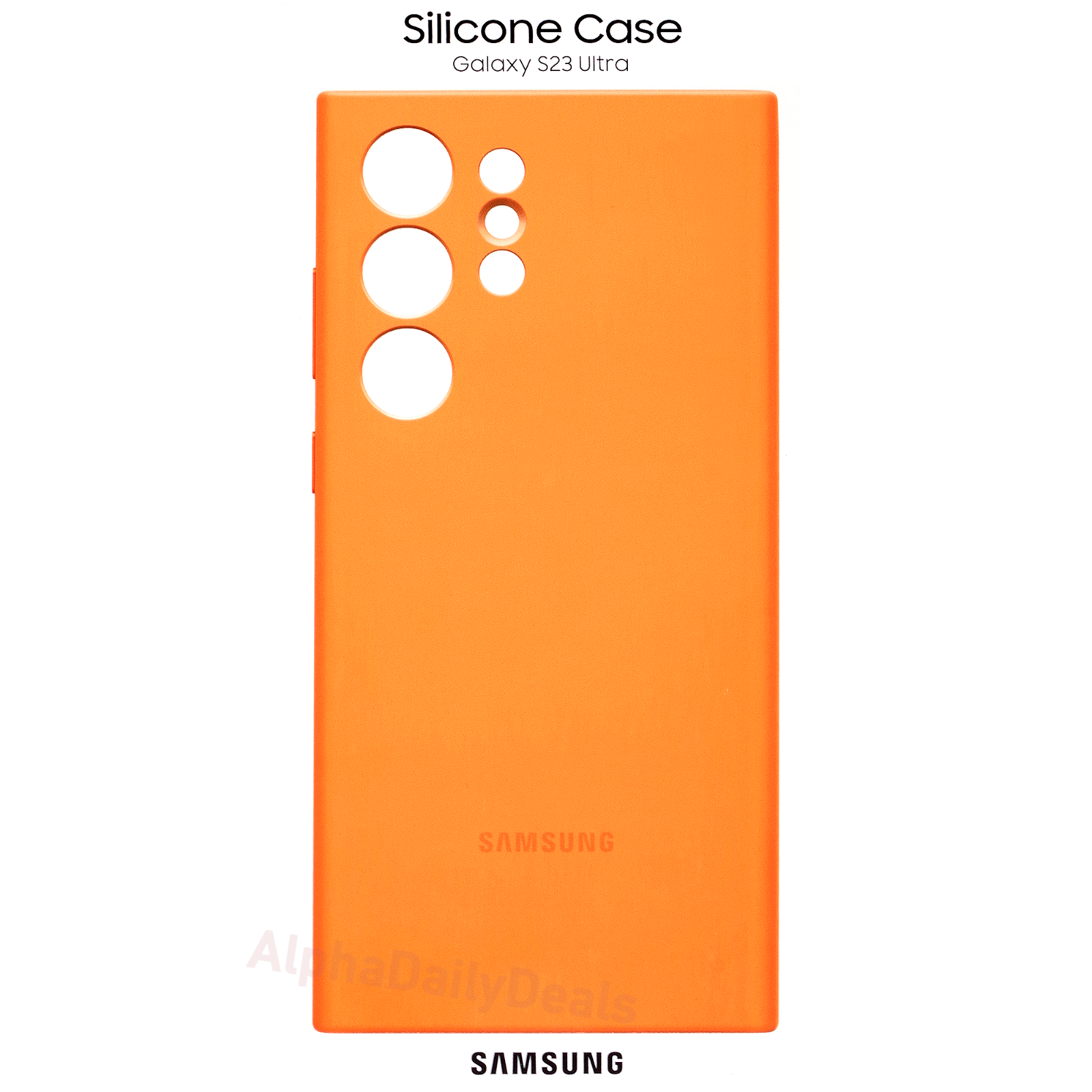 Genuine Samsung Silicone Case for Galaxy S23 Ultra - Orange