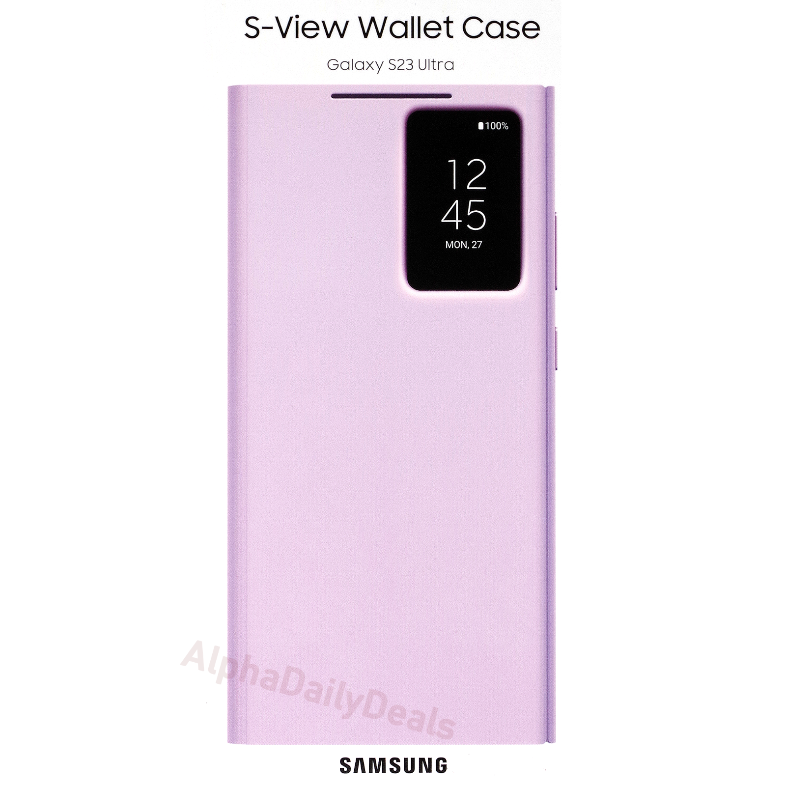 Original Samsung GALAXY S23 ULTRA S-View Wallet Folio Case Lavender