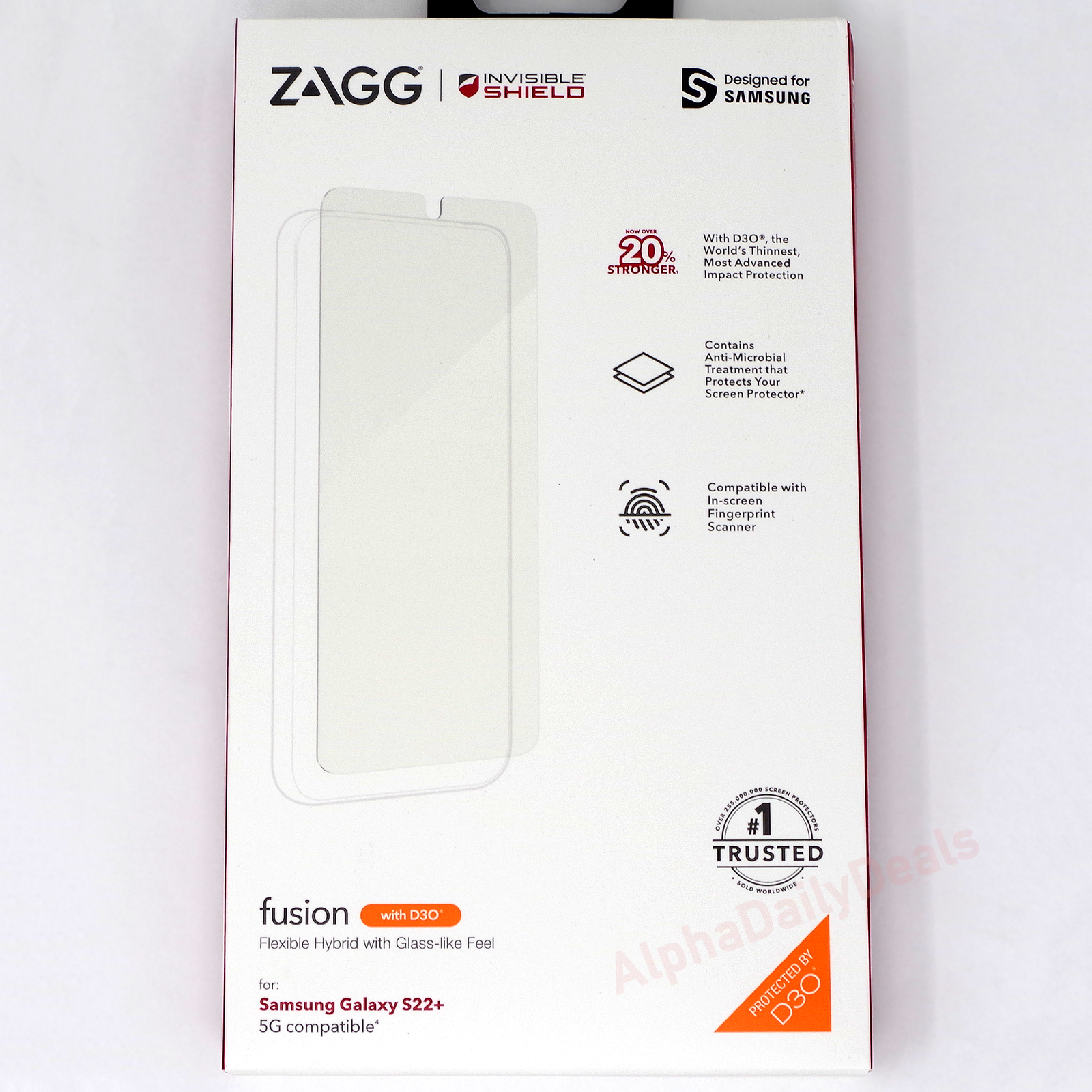 ZAGG InvisibleShield Fusion D30 Screen Protector Samsung Galaxy S22+