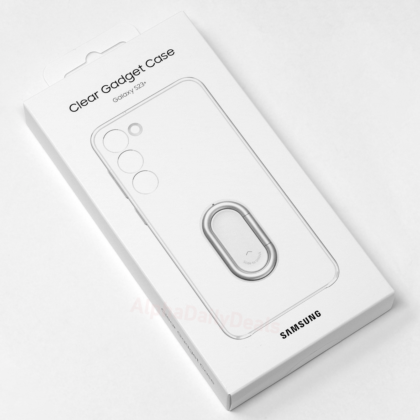 Genuine OEM Samsung Galaxy S23+ Clear Gadget Case with Kickstand