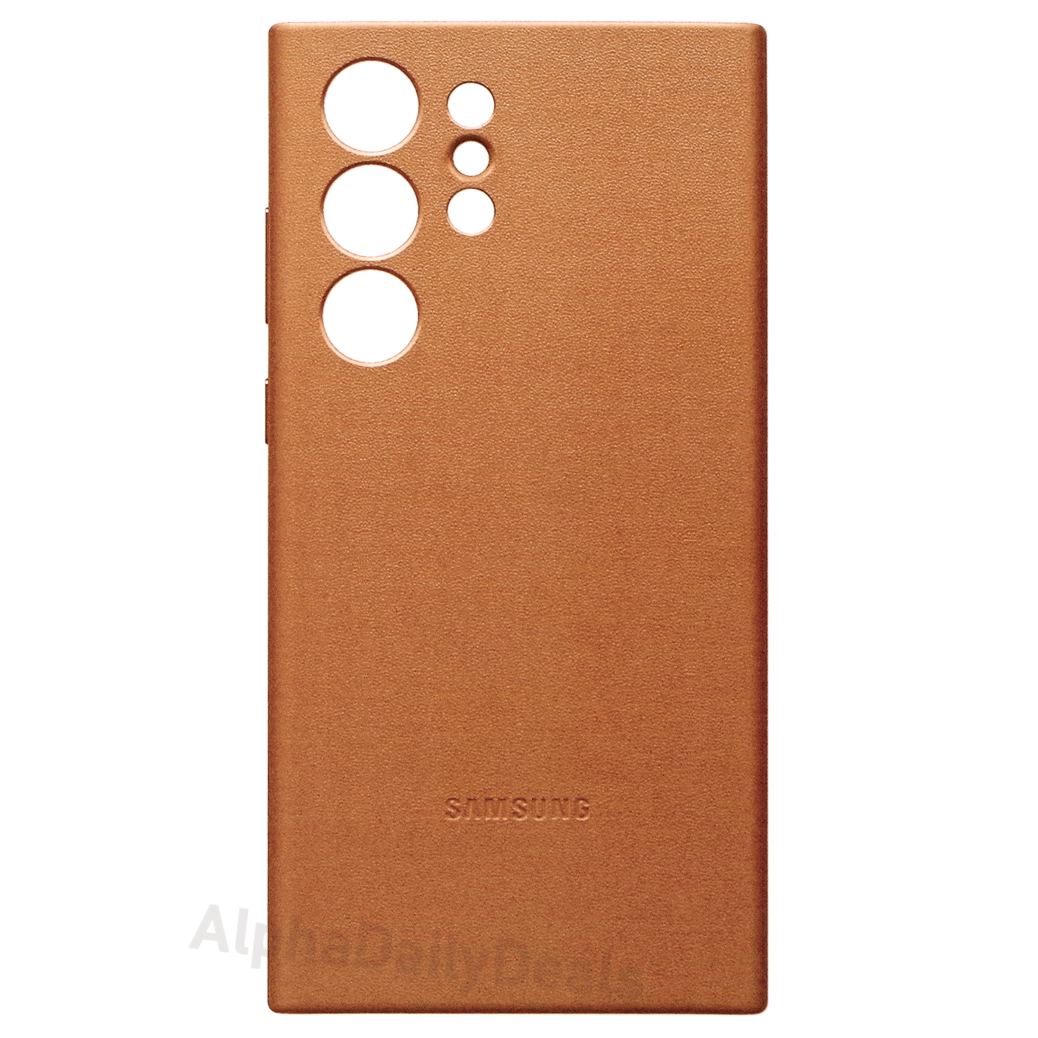Genuine Samsung Leather Case for Galaxy S23 Ultra - Camel Brown