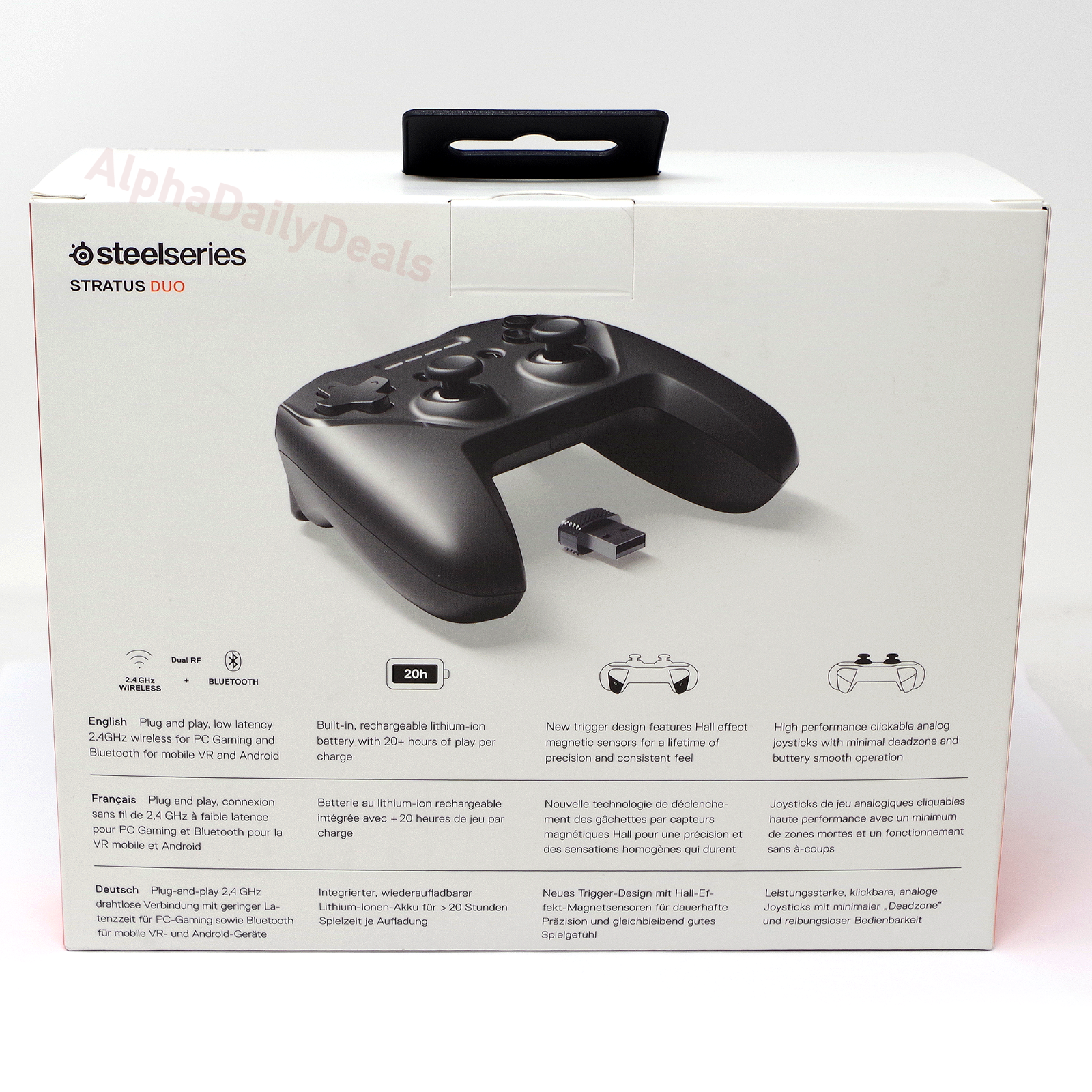 NEW SteelSeries Stratus Duo Wireless Gaming Controller USB Bluetooth PC Android