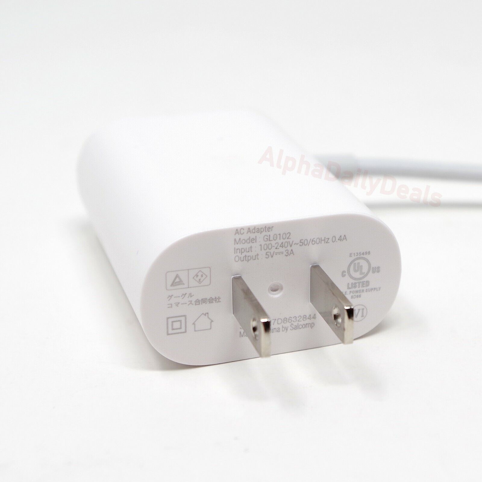 OEM Google Wi Fi Router Nest Hub USB-C AC Charger GL0102 15W 5V 3A NLS-1304-25