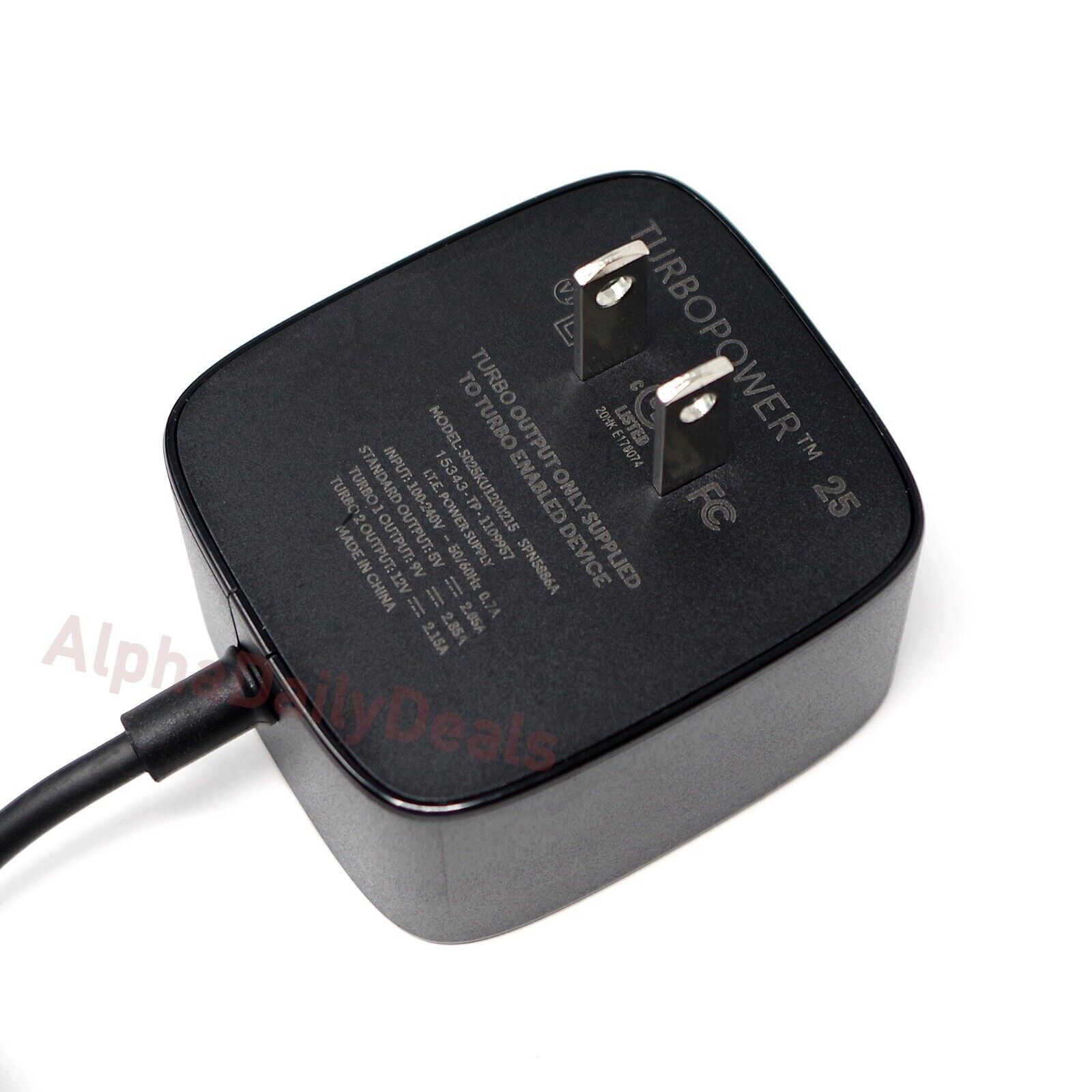Genuine OEM Motorola TurboPower 25 Micro USB 3.0 Quick Fast Wall Charger Adapter