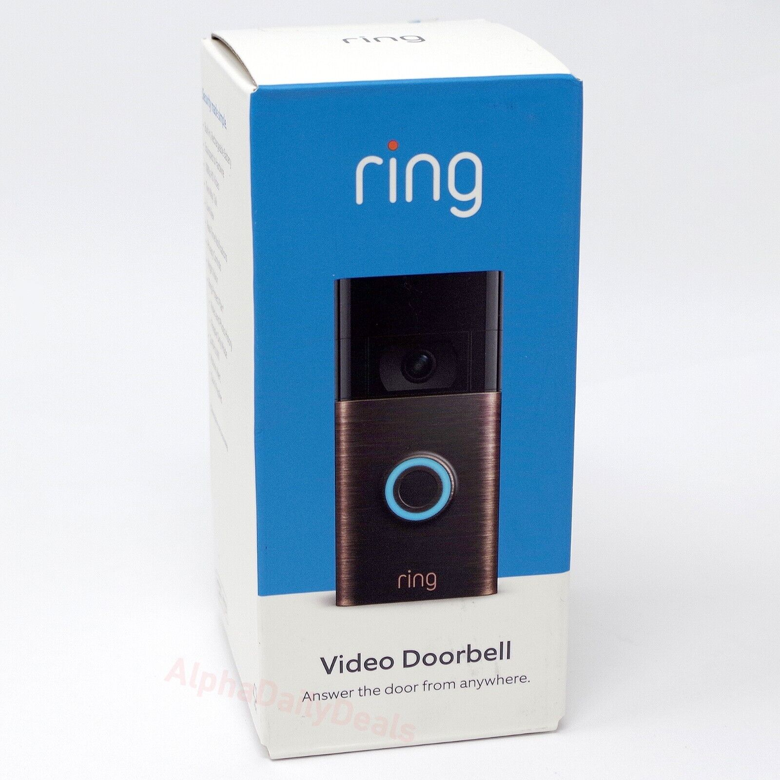 Ring Video Doorbell 2nd Gen Wireless Rechargeable Battery Smart Venetian Bronze