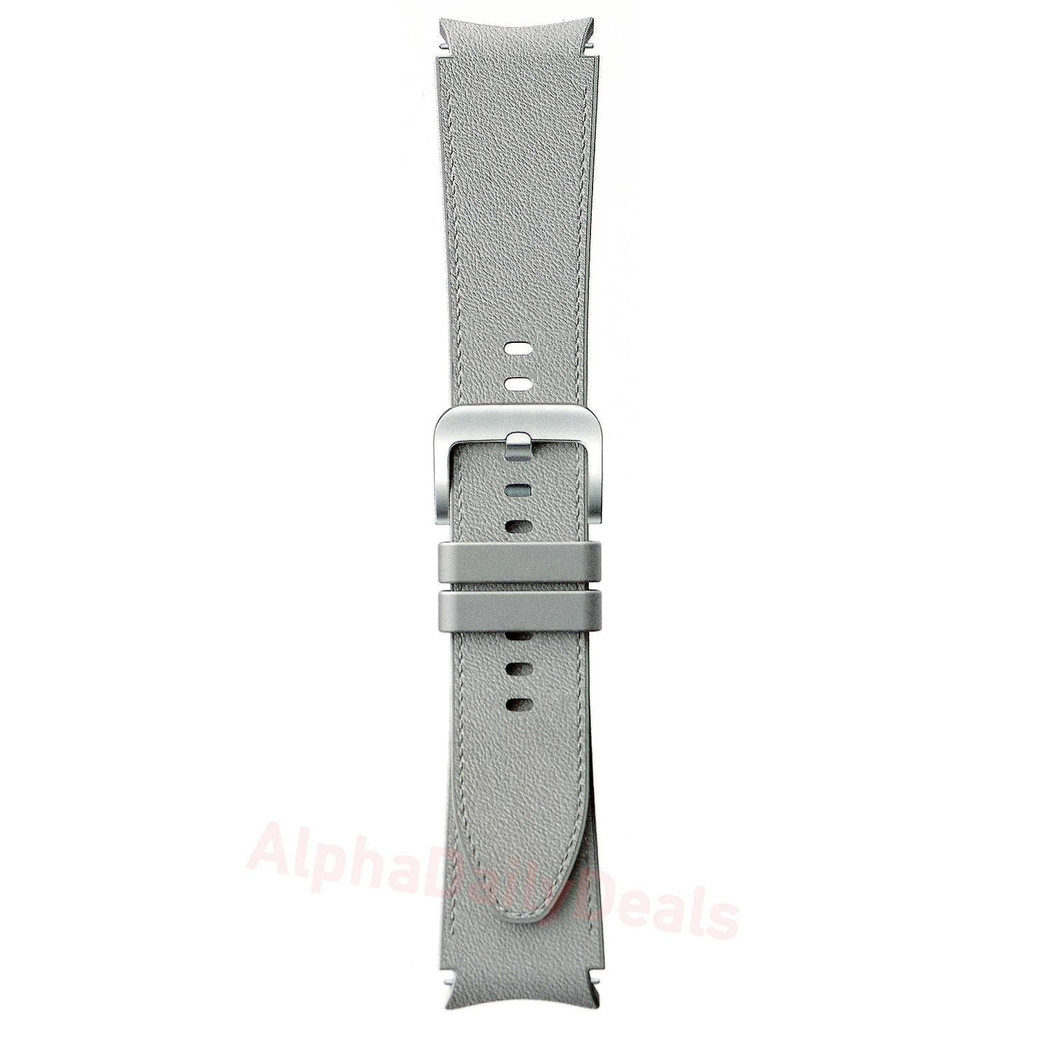 Genuine Samsung Galaxy Watch 4 5 Pro 6 Hybrid Silver Leather Band Strap 20mm M L