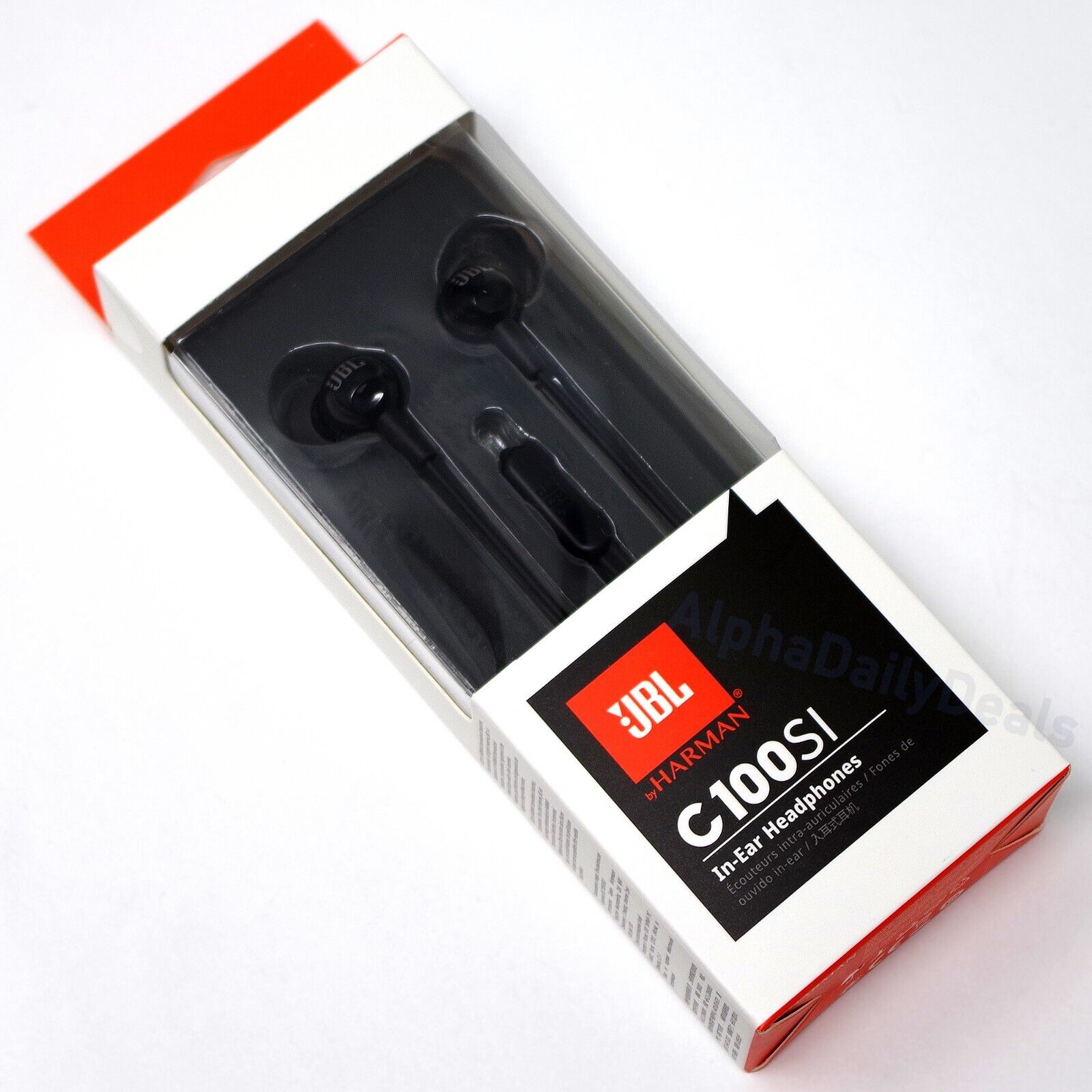 Original JBL C100SI Wired Earbuds with Microphone Remote 3.5mm Jack Black