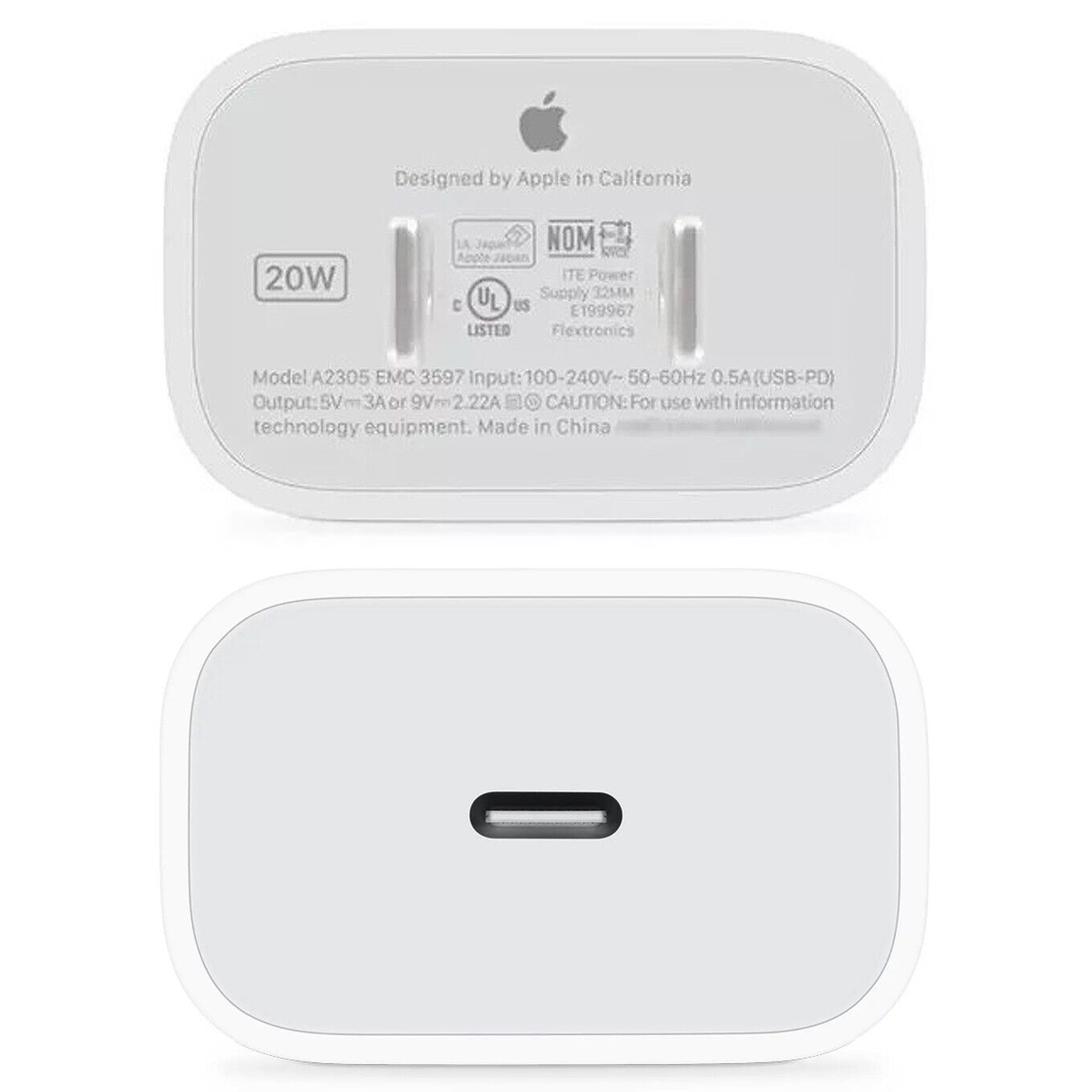 Genuine OEM Apple 20W USB-C Fast Power Adapter A2305 for iPhone 15 Plus Pro Max