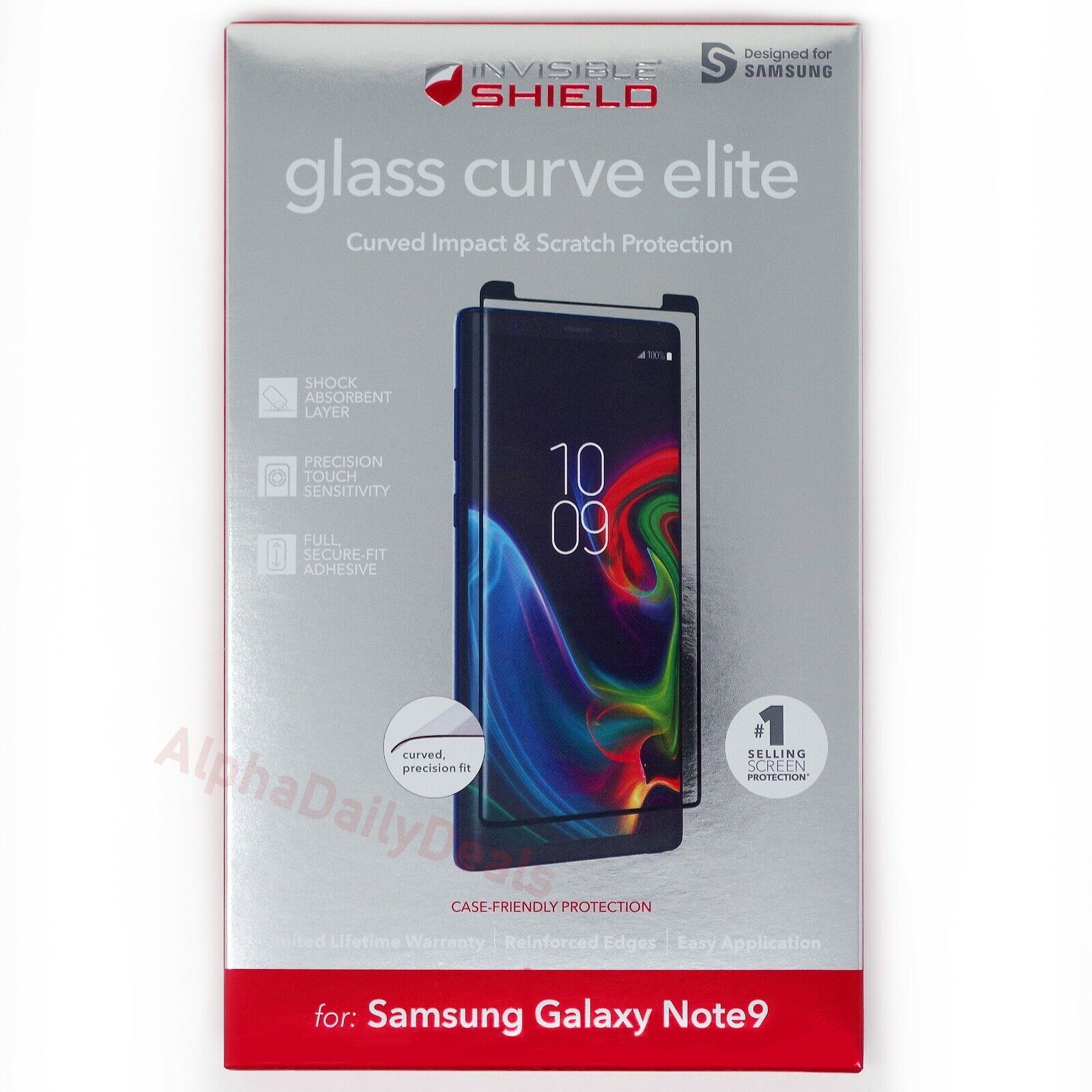 2-Pack ZAGG Tempered Glass Screen Protector for Samsung Galaxy Note 9