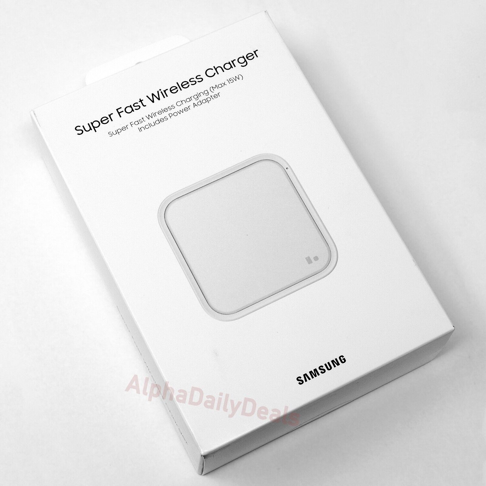Samsung 15W Super Fast Wireless Charger Single Pad White Galaxy S22 S23 Ultra