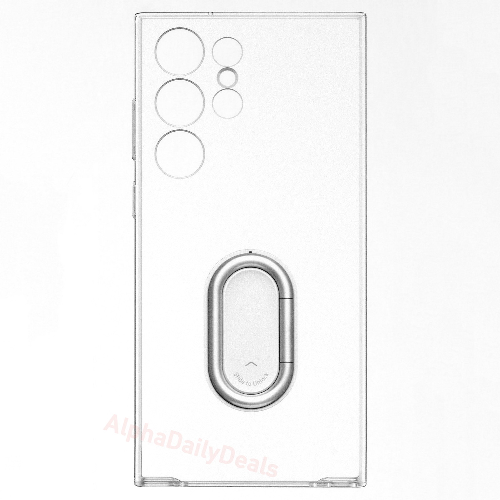 Genuine OEM Samsung GALAXY S23 ULTRA Clear Gadget Case with Kickstand
