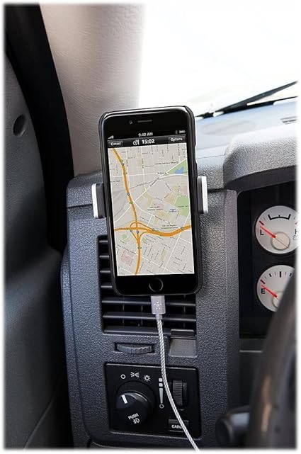 Belkin Car Vent Mount – Adjustable Phone Holder for iPhone, Samsung, LG & Most Smartphones, Black/Silver