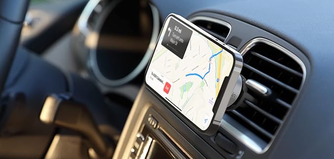 Belkin MagSafe Vent Mount Pro – Car Vent Mount for iPhone (Silver)