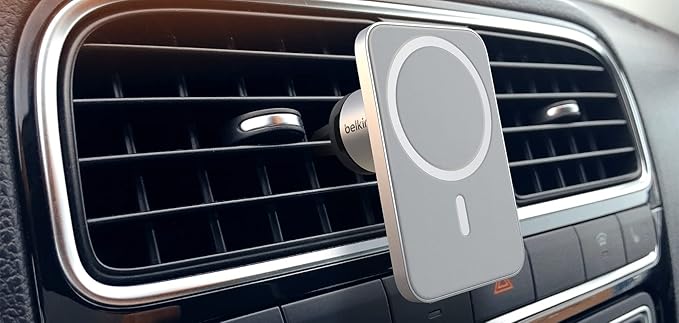 Belkin MagSafe Vent Mount Pro – Car Vent Mount for iPhone (Silver)