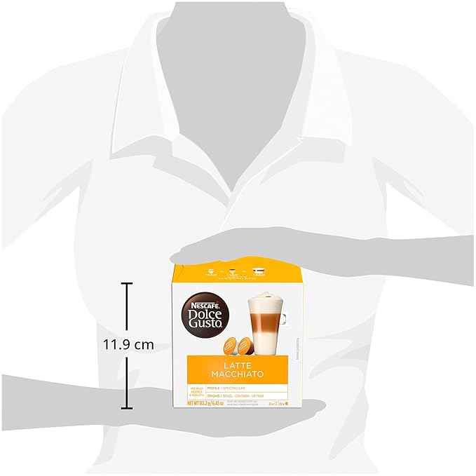 Nescafé Dolce Gusto Coffee Pods – Latte Macchiato, 16 Count (Pack of 3)