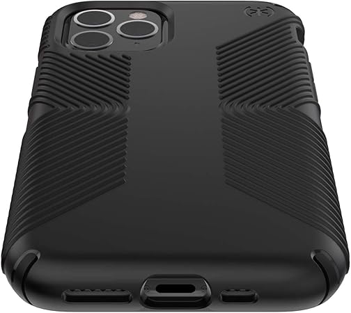 Speck Presidio Grip iPhone 11 Pro Case – Black, Shock-Absorbent TPU Protective Cover (Model 129892-1050)