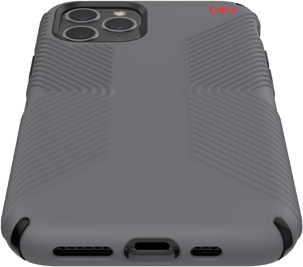 Speck Presidio2 Grip iPhone 11 Pro Case  Graphite Grey/Cathedral Grey/Black/Blood Red