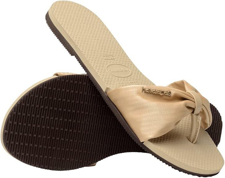 Havaianas Women’s You St. Tropez Lush Sandal – Sand Grey, Size 7/8