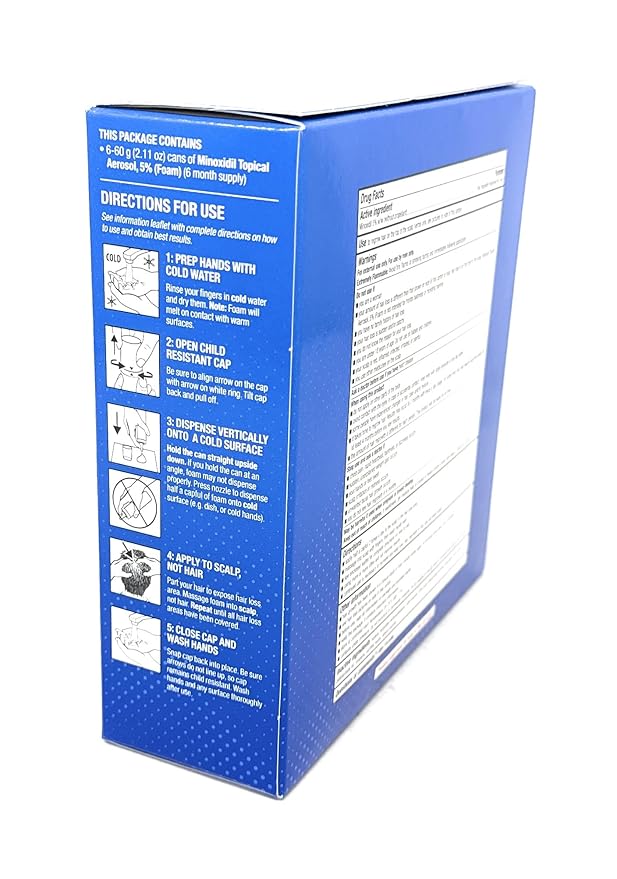 Kirkland Signature Minoxidil Hair Regrowth Treatment for Men – 6 Month Supply