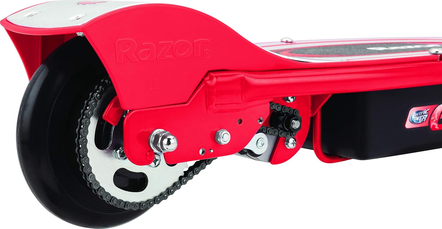 Razor E100 Kids Electric Scooter – 8" Front Tire, Hand Brake, Up to 10 mph & 40 min Ride Time