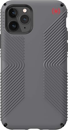 Speck Presidio2 Grip iPhone 11 Pro Case  Graphite Grey/Cathedral Grey/Black/Blood Red