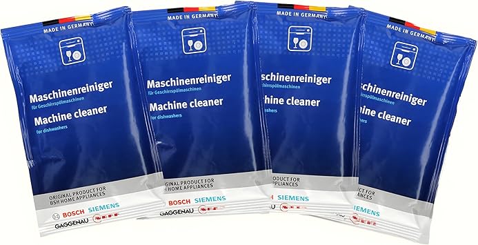 Bosch Dishwasher Cleaner (312477) – 4 Pack, 6.4 oz Total (4 × 1.6 oz)
