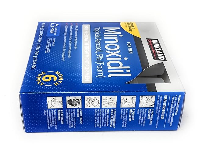 Kirkland Signature Minoxidil Hair Regrowth Treatment for Men – 6 Month Supply