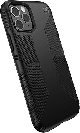 Speck Presidio Grip iPhone 11 Pro Case – Black, Shock-Absorbent TPU Protective Cover (Model 129892-1050)