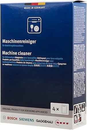 Bosch Dishwasher Cleaner (312477) – 4 Pack, 6.4 oz Total (4 × 1.6 oz)