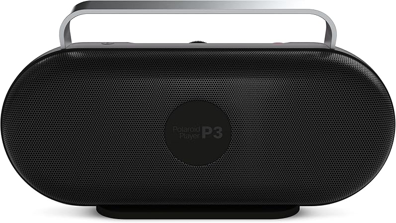 Polaroid P3 Music Player (Black)  Retro-Futuristic Bluetooth Boombox