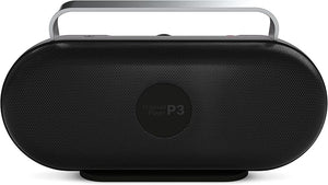 Polaroid P3 Music Player (Black)  Retro-Futuristic Bluetooth Boombox