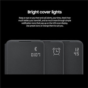 Samsung Galaxy S22+ LED View Cover – Protective Phone Case, Light Gray