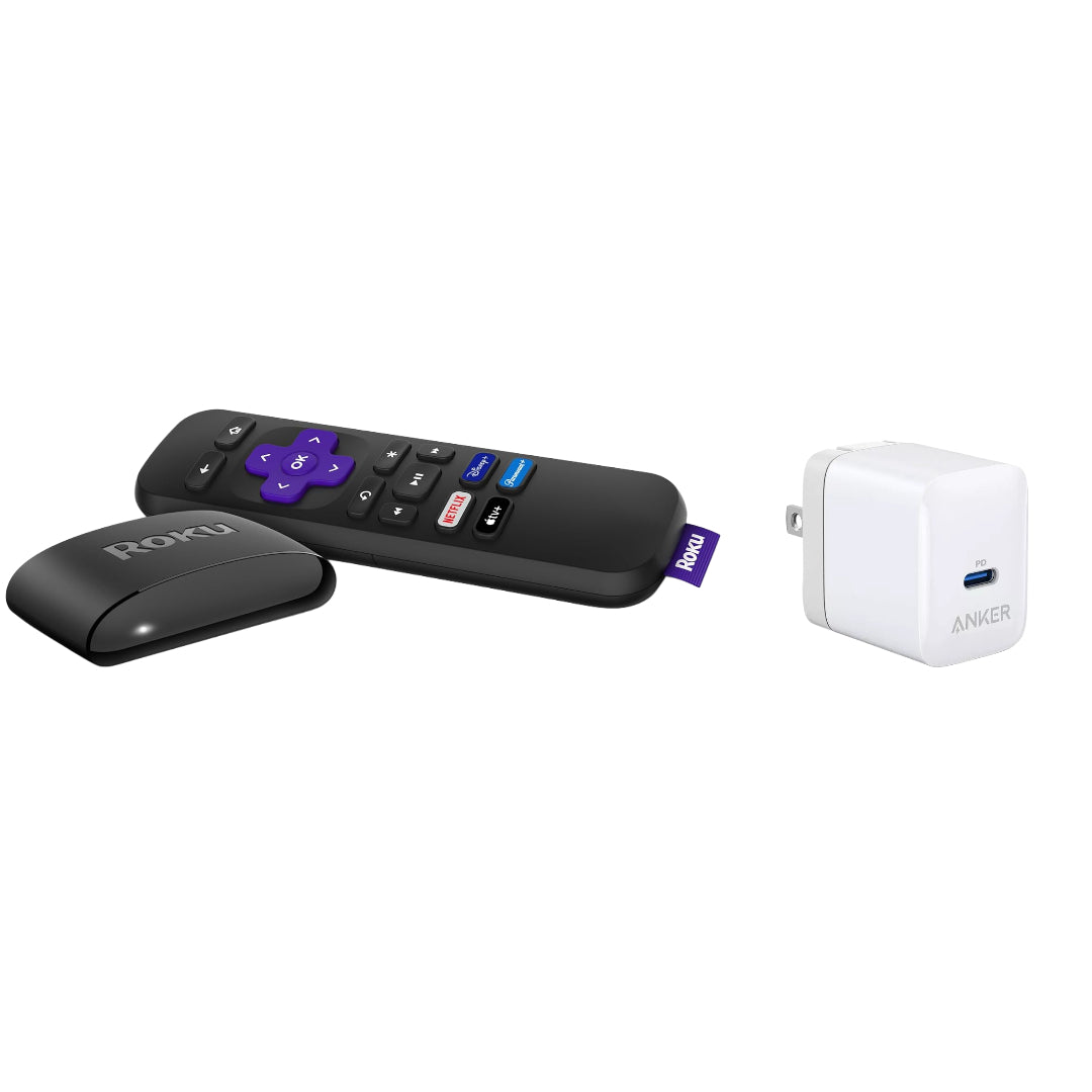 Roku Express HD Streaming Device Bundle | Includes High-Performance 20W Power Adapter for Zero-Lag Streaming