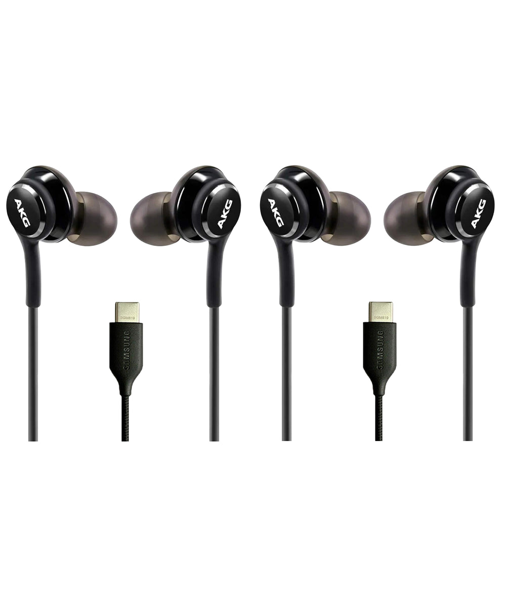 Samsung AKG USB-C In-Ear Earbuds, 2-Pack Type-C Wired Headphones w/ In-Line Remote + Mic, Tuned by AKG, Comfortable Noise-Isolating Fit, Clear Sound for Galaxy/Android Phones, Tablets & Laptops with USB-C Audio